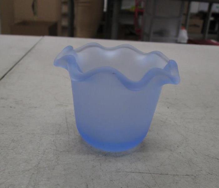 Clean blue vase